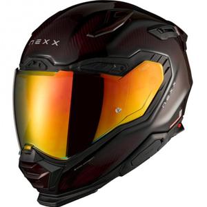 Κράνος μοτοσικλέτας Nexx X.WST3 Lava Carbon full face, κόκκινο