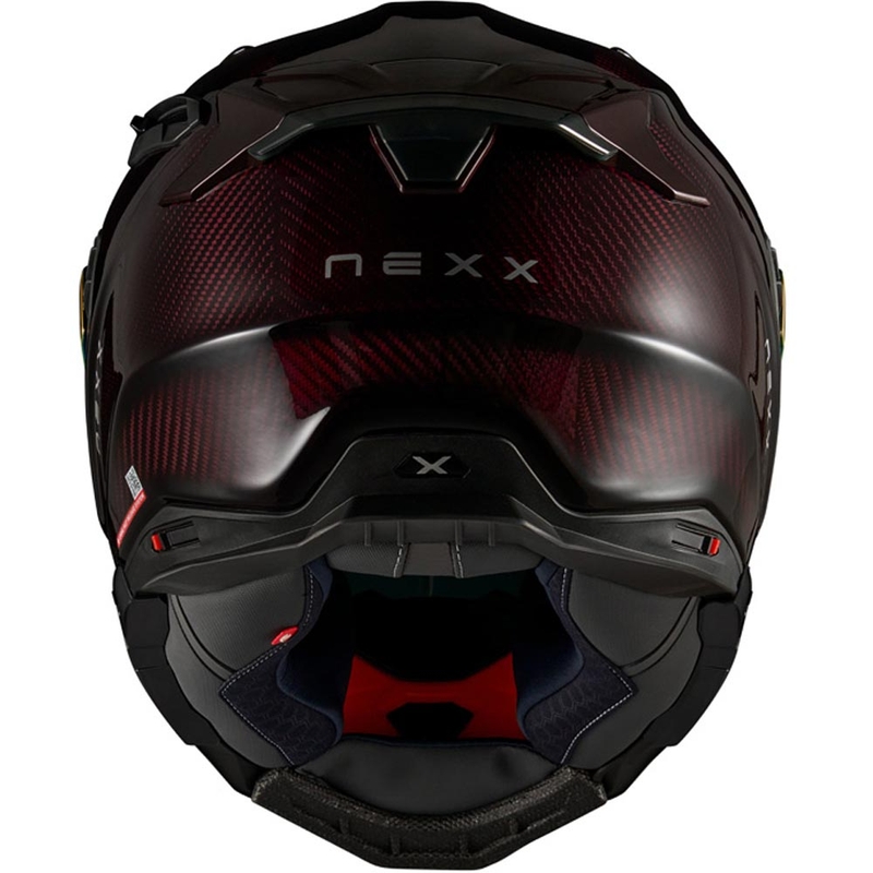 Κράνος μοτοσικλέτας Nexx X.WST3 Lava Carbon full face, κόκκινο