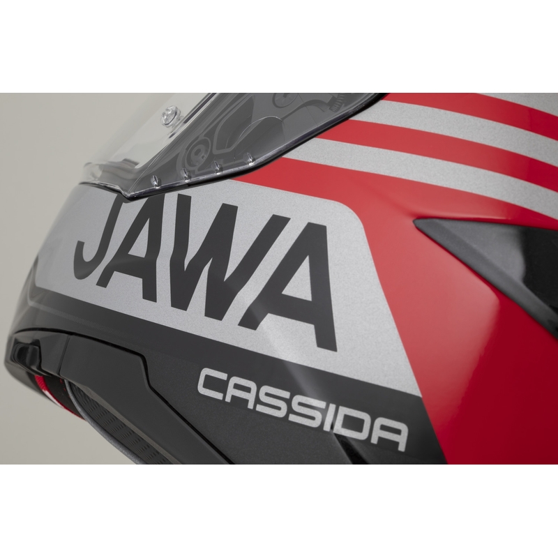Κράνος μοτοσικλέτας Cassida Integral GT 2.1 Jawa Sport full-face μαύρο-μαύρο-ασημί