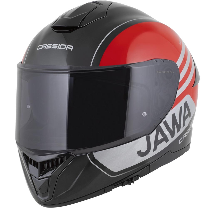 Κράνος μοτοσικλέτας Cassida Integral GT 2.1 Jawa Sport full-face μαύρο-μαύρο-ασημί