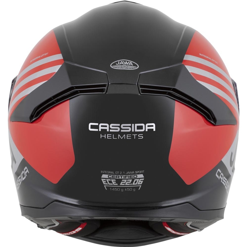 Κράνος μοτοσικλέτας Cassida Integral GT 2.1 Jawa Sport full-face μαύρο-μαύρο-ασημί