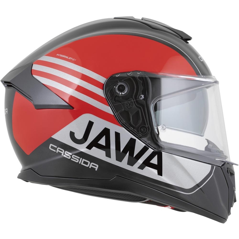 Κράνος μοτοσικλέτας Cassida Integral GT 2.1 Jawa Sport full-face μαύρο-μαύρο-ασημί