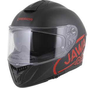Κράνος μοτοσικλέτας Cassida Integral GT 2.1 Jawa Solid full-face, ματ μαύρο-γυαλιστερό κόκκινο