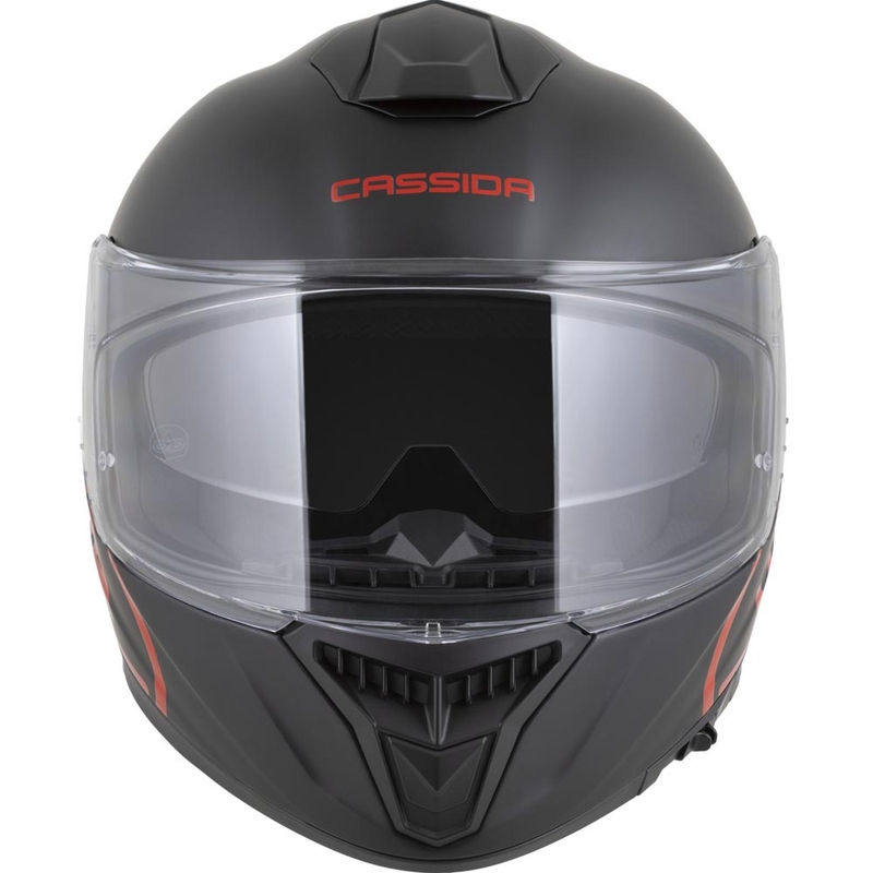 Κράνος μοτοσικλέτας Cassida Integral GT 2.1 Jawa Solid full-face, ματ μαύρο-γυαλιστερό κόκκινο
