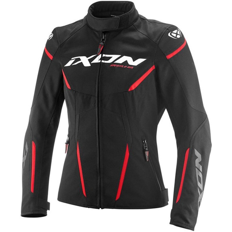 Γυναικείο μπουφάν μοτοσικλέτας IXON Striker 2 Air WP Lady μαύρο-κόκκινο