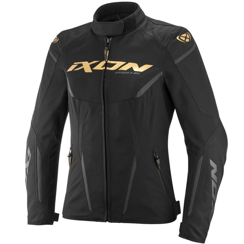 Γυναικείο μπουφάν μοτοσικλέτας IXON Striker 2 Air WP Lady μαύρο-χρυσό