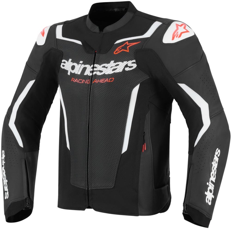 Δερμάτινο μπουφάν μοτοσικλέτας Alpinestars GP Force V2 Airflow μαύρο-λευκό