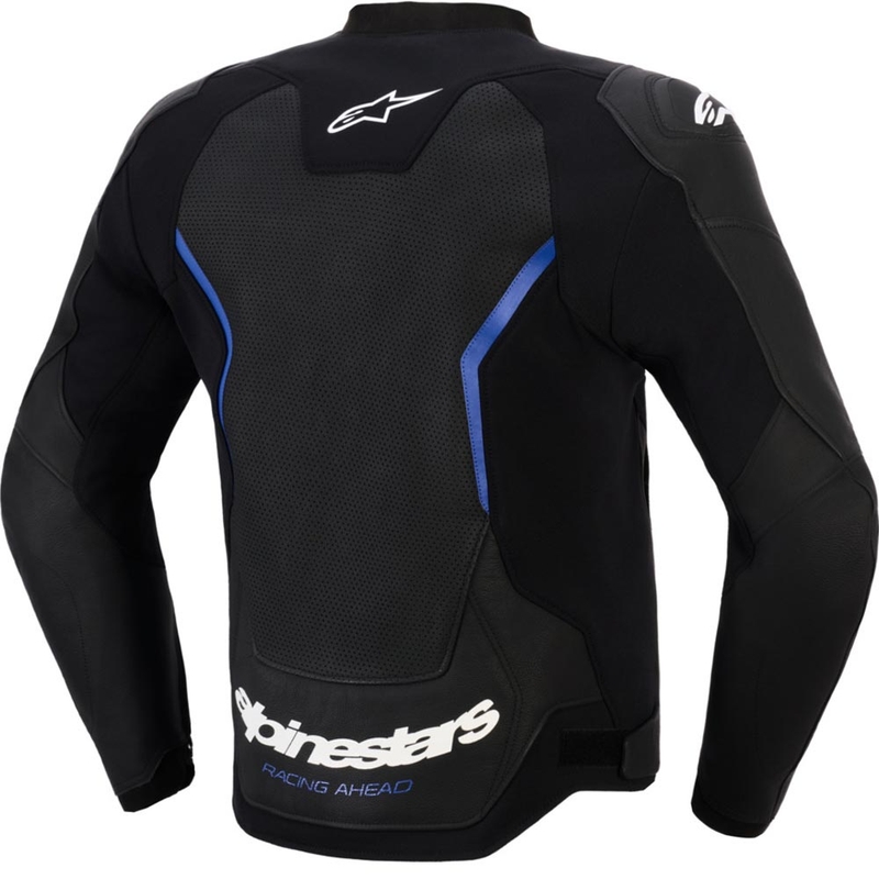 Δερμάτινο μπουφάν μοτοσικλέτας Alpinestars GP Force V2 Airflow μαύρο-μεταλλικό μπλε