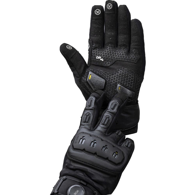 Γάντια μοτοσικλέτας Knox Orsa Textile OR4 μαύρα
