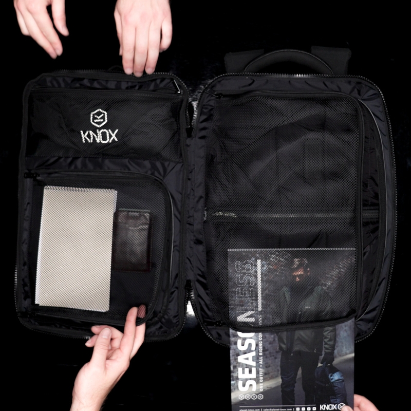 Σακίδιο πλάτης μοτοσικλέτας Knox Eda Every Day Adventure 25 l μαύρο