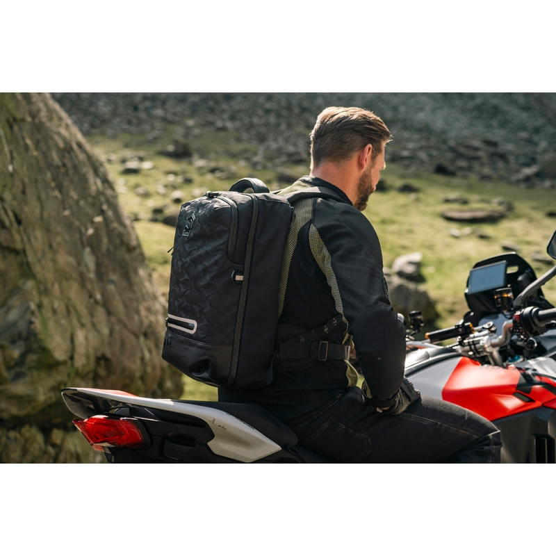 Σακίδιο πλάτης μοτοσικλέτας Knox Eda Every Day Adventure 25 l μαύρο