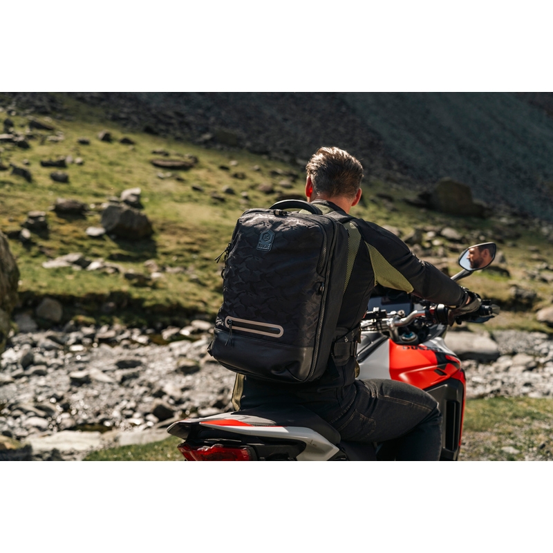 Σακίδιο πλάτης μοτοσικλέτας Knox Eda Every Day Adventure 25 l μαύρο