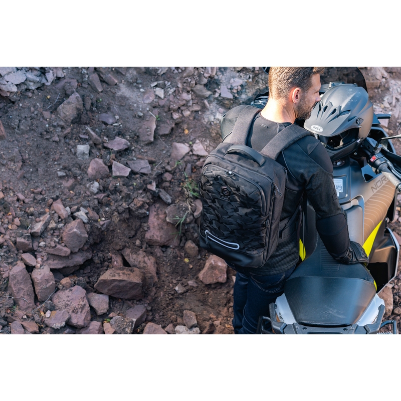 Σακίδιο πλάτης μοτοσικλέτας Knox Eda Every Day Adventure 25 l μαύρο
