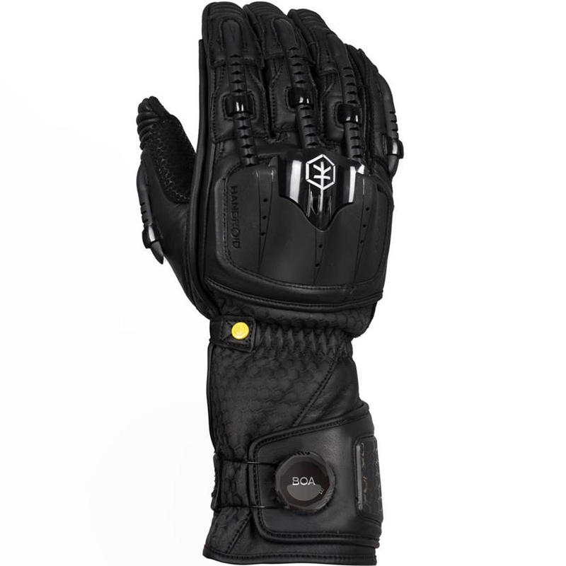 Γάντια μοτοσικλέτας Knox Handroid All Black Mk5, μαύρα