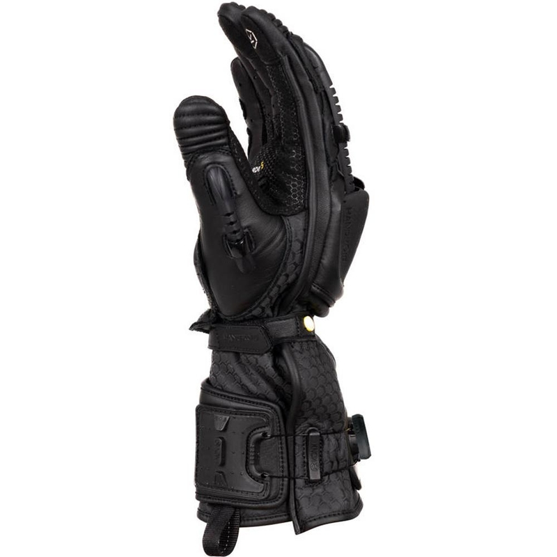 Γάντια μοτοσικλέτας Knox Handroid All Black Mk5, μαύρα