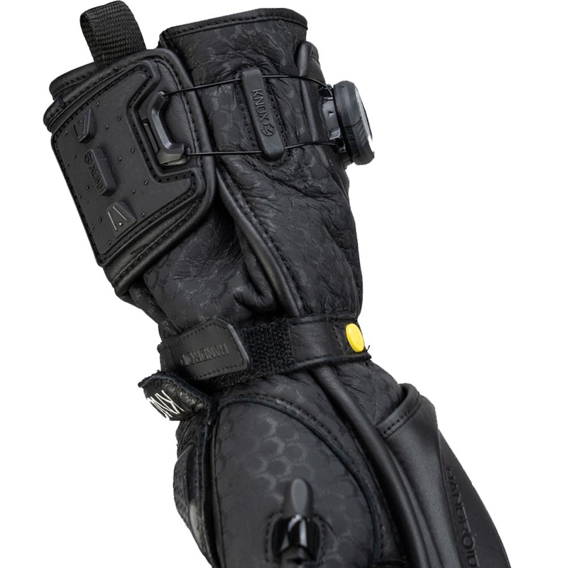 Γάντια μοτοσικλέτας Knox Handroid All Black Mk5, μαύρα