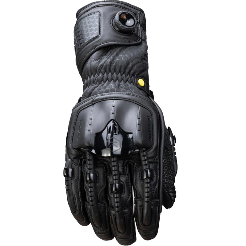 Γάντια μοτοσικλέτας Knox Handroid All Black Mk5, μαύρα