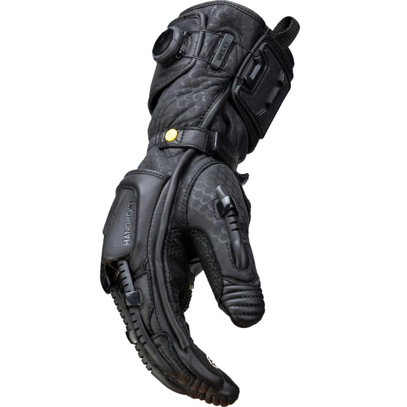 Γάντια μοτοσικλέτας Knox Handroid All Black Mk5, μαύρα