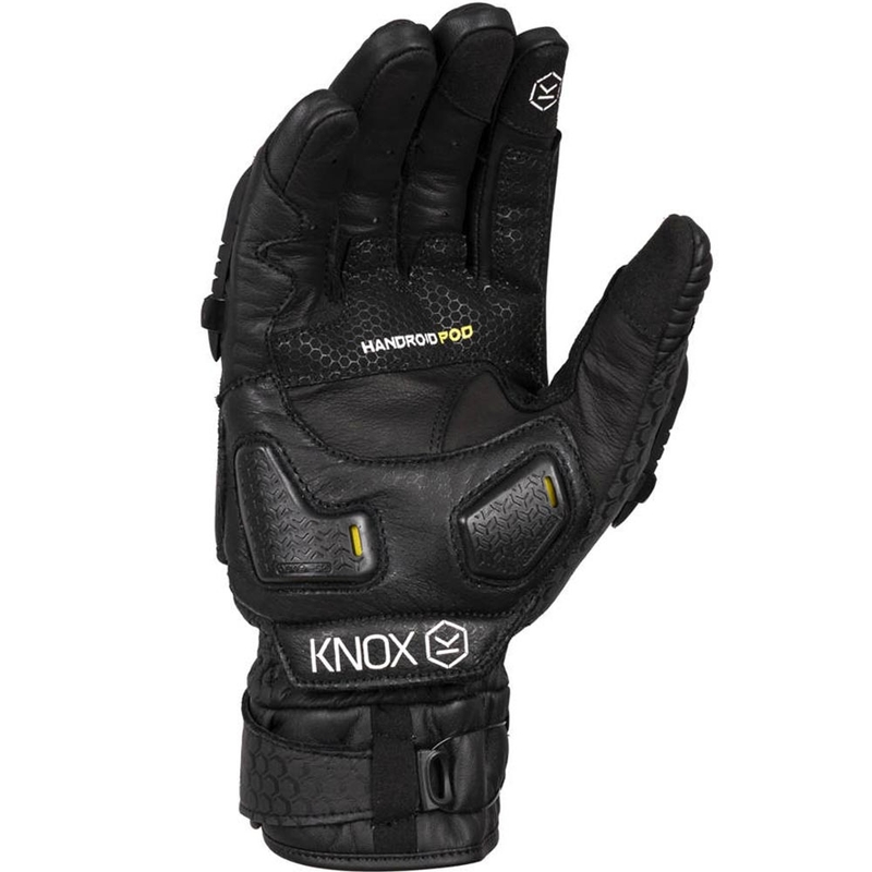 Γάντια μοτοσικλέτας Knox Hand Armour Handroid POD σε μαύρο χρώμα Mk5