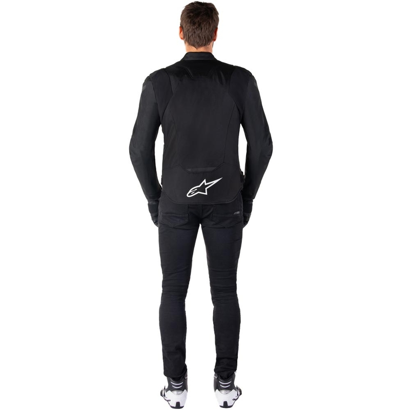 Αδιάβροχο μπουφάν μοτοσικλέτας Alpinestars T-JAWS V4 μαύρο-λευκό