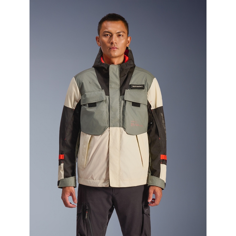 Αδιάβροχο μπουφάν μοτοσικλέτας Alpinestars Mospher γκρι-μαύρο
