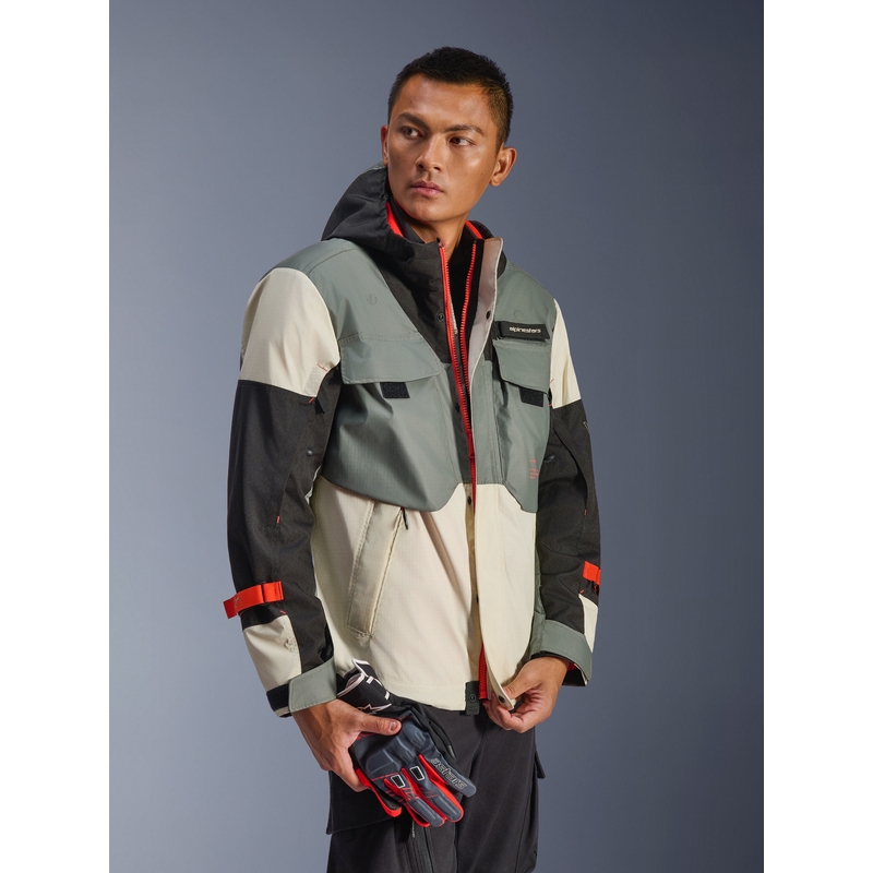 Αδιάβροχο μπουφάν μοτοσικλέτας Alpinestars Mospher γκρι-μαύρο