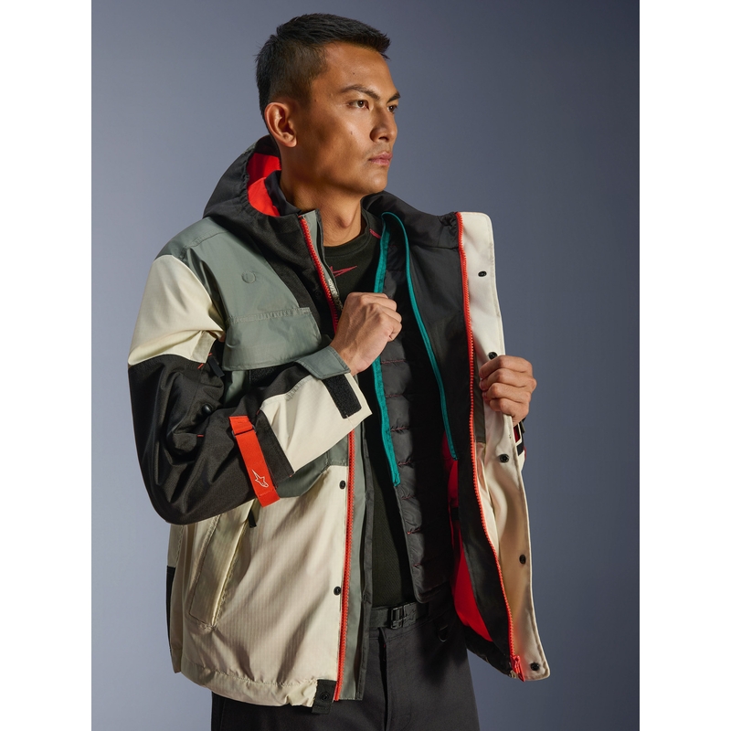 Αδιάβροχο μπουφάν μοτοσικλέτας Alpinestars Mospher γκρι-μαύρο