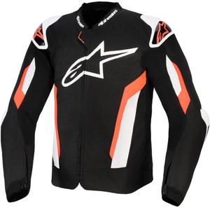 Μπουφάν μοτοσικλέτας Alpinestars T-GP AIR μαύρο-φλουορ κόκκινο