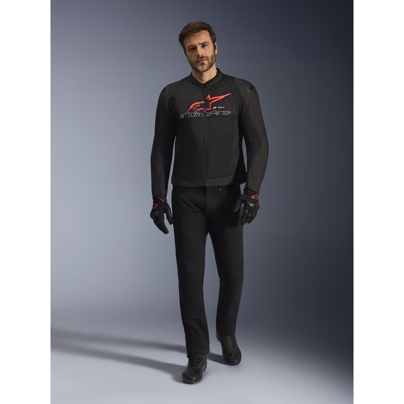 Μπουφάν μοτοσικλέτας Alpinestars SMX Air μαύρο-κόκκινο-λευκό