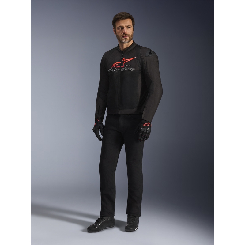 Μπουφάν μοτοσικλέτας Alpinestars SMX Air μαύρο-κόκκινο-λευκό