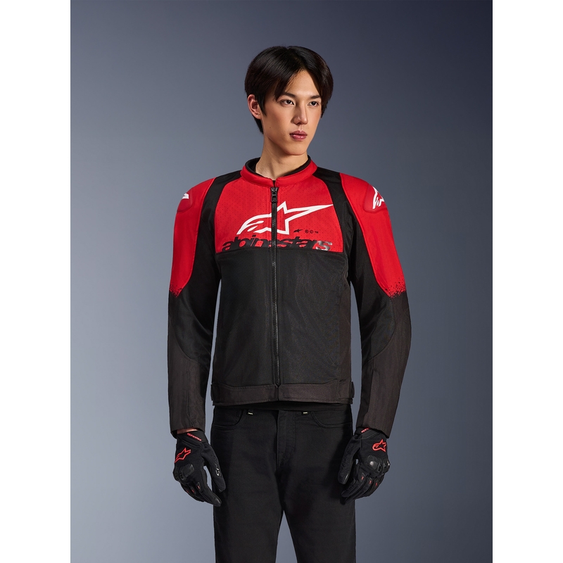 Μπουφάν μοτοσικλέτας Alpinestars SMX Air κόκκινο-μαύρο