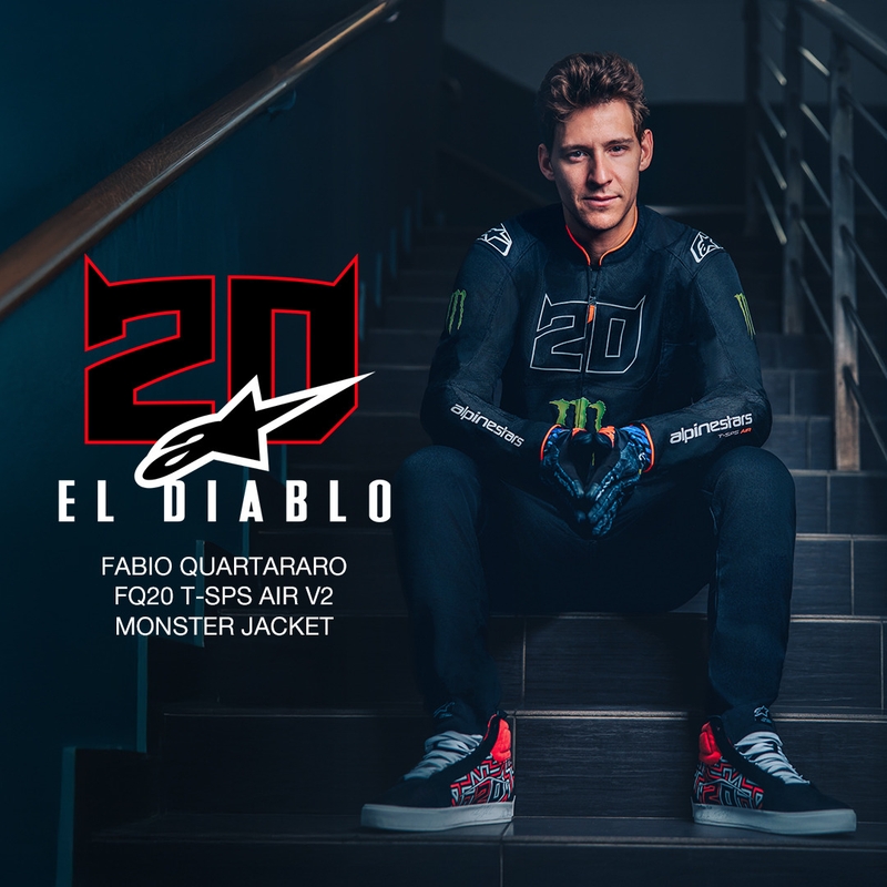 Μπουφάν μοτοσικλέτας Alpinestars T-SPS Air V2 Monster FQ20, ασπρόμαυρη συλλογή