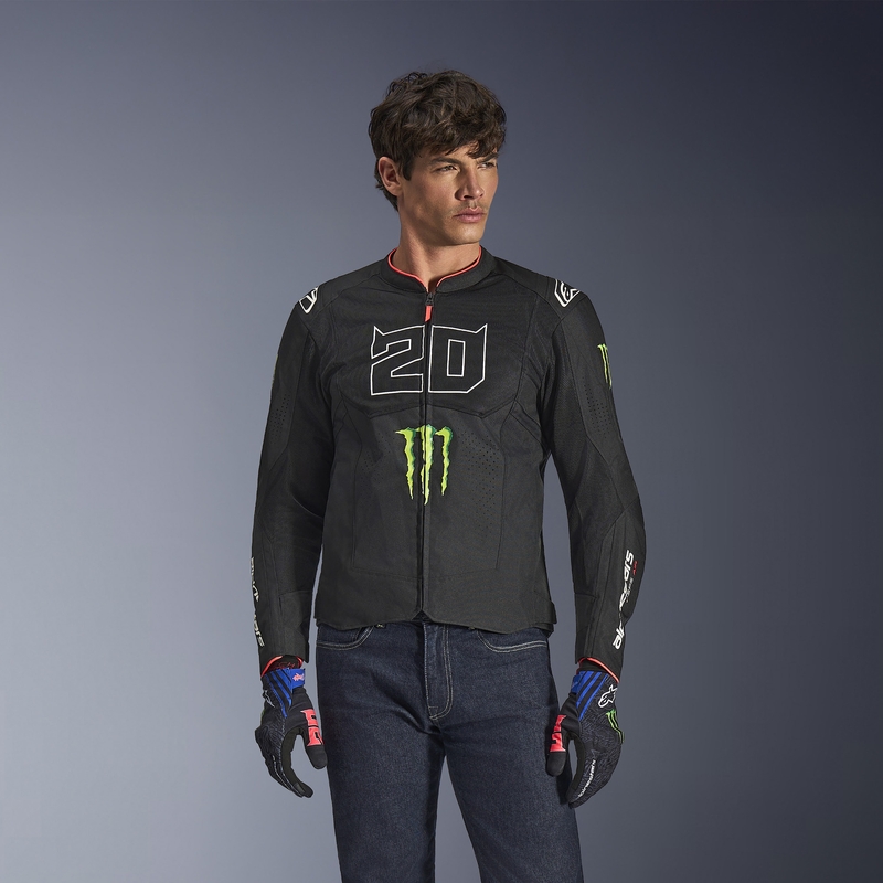 Μπουφάν μοτοσικλέτας Alpinestars T-SPS Air V2 Monster FQ20, ασπρόμαυρη συλλογή