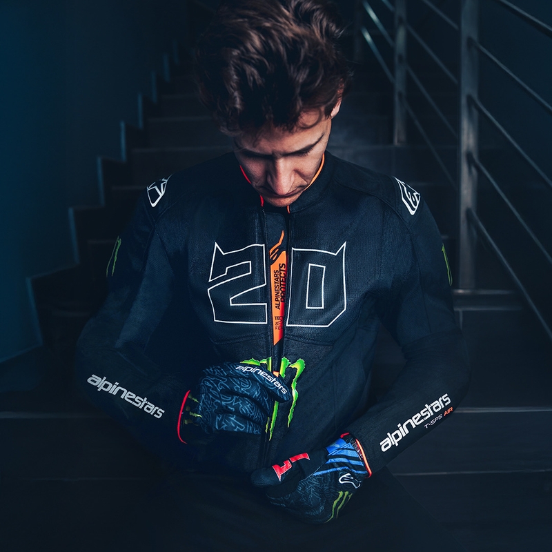 Μπουφάν μοτοσικλέτας Alpinestars T-SPS Air V2 Monster FQ20, ασπρόμαυρη συλλογή