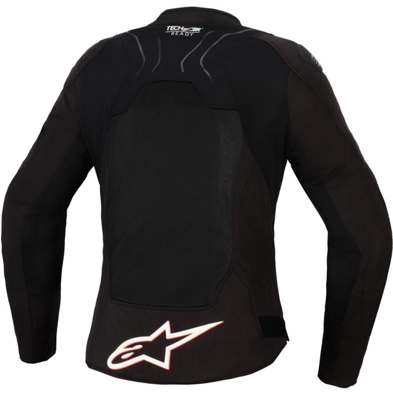 Γυναικείο μπουφάν μοτοσικλέτας Alpinestars Stella SMX Air μαύρο-λευκό-φλουορ κόκκινο