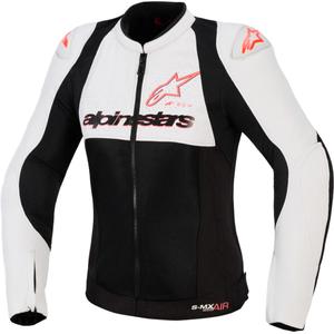 Γυναικείο μπουφάν μοτοσικλέτας Alpinestars Stella SMX Air ανοιχτό γκρι-μαύρο-ροζ