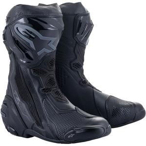 Alpinestars Supertech R 2 Μαύρες μπότες μοτοσικλέτας
