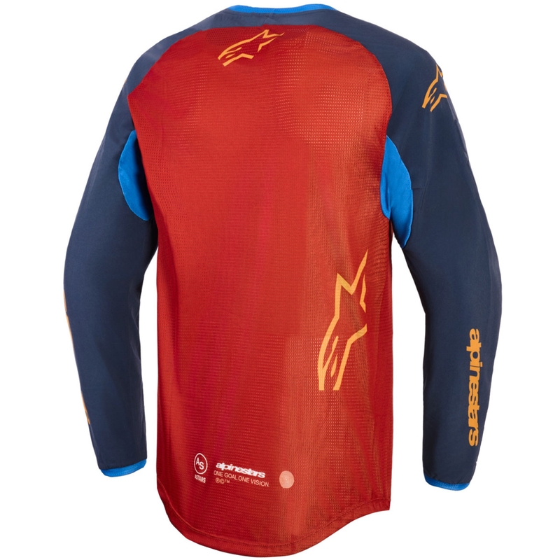 Φανέλα motocross Alpinestars Maxdura Dual πορτοκαλί-σκούρο μπλε