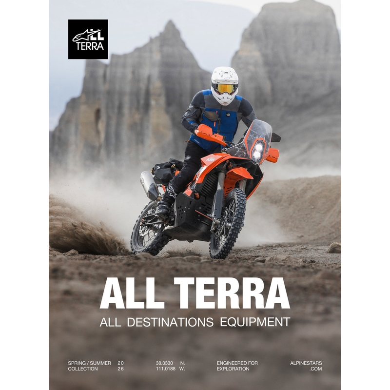 Φανέλα motocross Alpinestars Maxdura Dual καφέ-πορτοκαλί