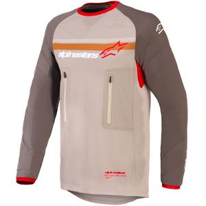 Φανέλα motocross Alpinestars Maxdura Dual καφέ-πορτοκαλί