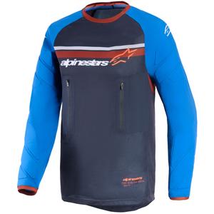 Φανέλα motocross Alpinestars Maxdura Dual σκούρο γκρι-μπλε-πορτοκαλί