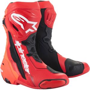 Alpinestars Supertech R fluo red μπότες μοτοσικλέτας