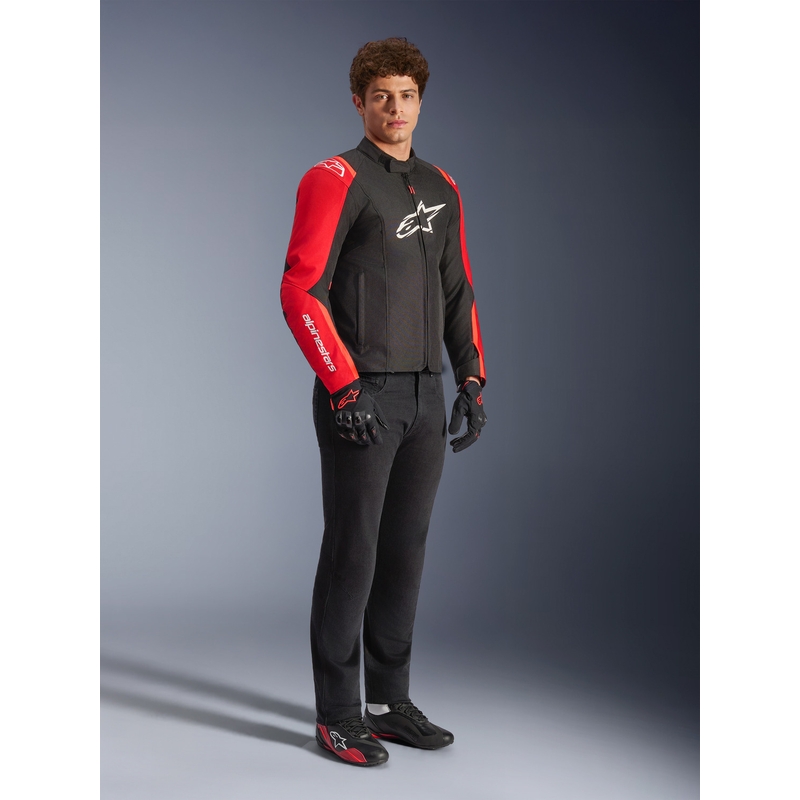 Αδιάβροχο μπουφάν μοτοσικλέτας Alpinestars T-SPS 2 κόκκινο-μαύρο-λευκό