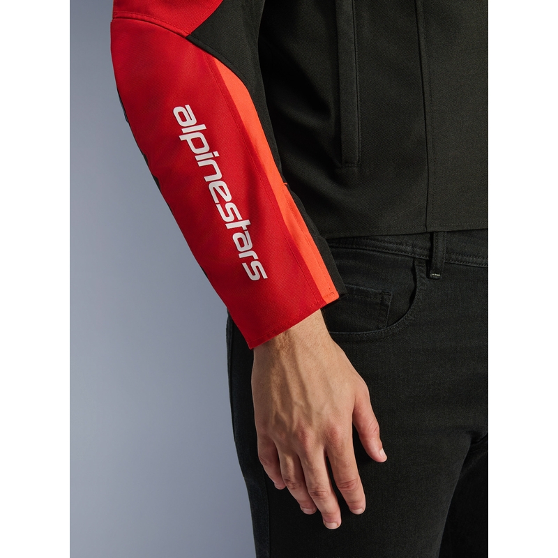 Αδιάβροχο μπουφάν μοτοσικλέτας Alpinestars T-SPS 2 κόκκινο-μαύρο-λευκό