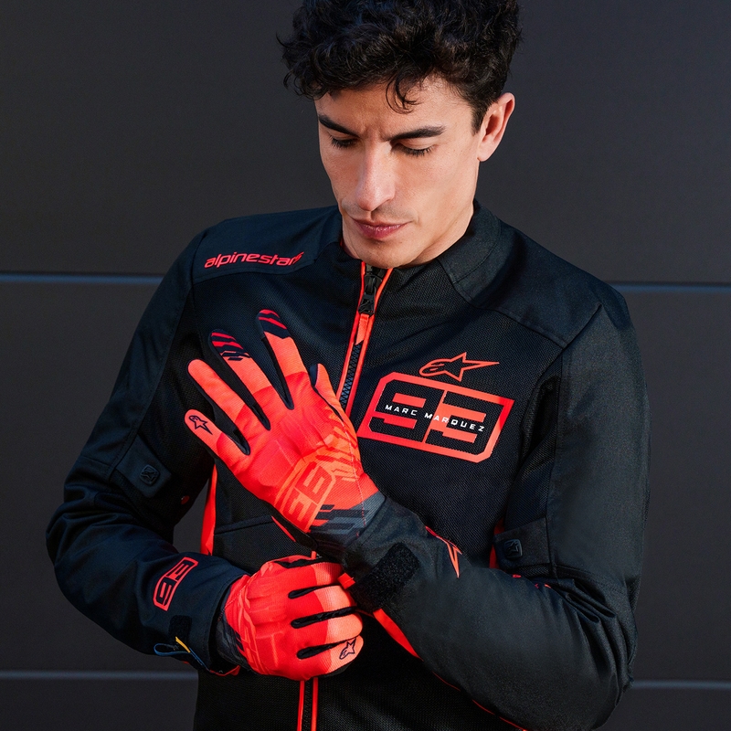 Γάντια Μοτοσικλέτας Alpinestars Reef V2 MM93 Fluo Collection Κόκκινο-Κόκκινο-Μαύρο