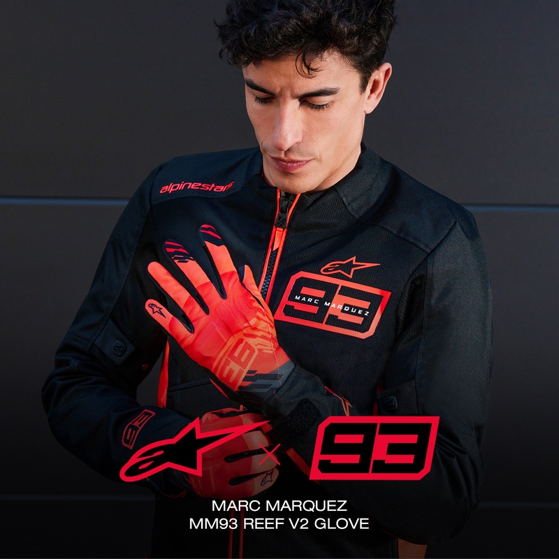 Γάντια Μοτοσικλέτας Alpinestars Reef V2 MM93 Fluo Collection Κόκκινο-Κόκκινο-Μαύρο