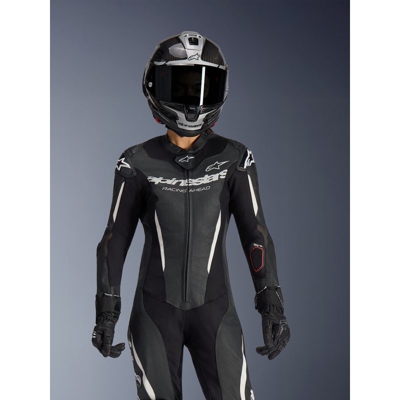 Γυναικεία Ολόσωμη Φόρμα Μοτοσικλέτας Alpinestars Stella GP-R7 από Δερμάτινο Μαύρο