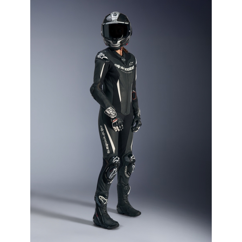Γυναικεία Ολόσωμη Φόρμα Μοτοσικλέτας Alpinestars Stella GP-R7 από Δερμάτινο Μαύρο