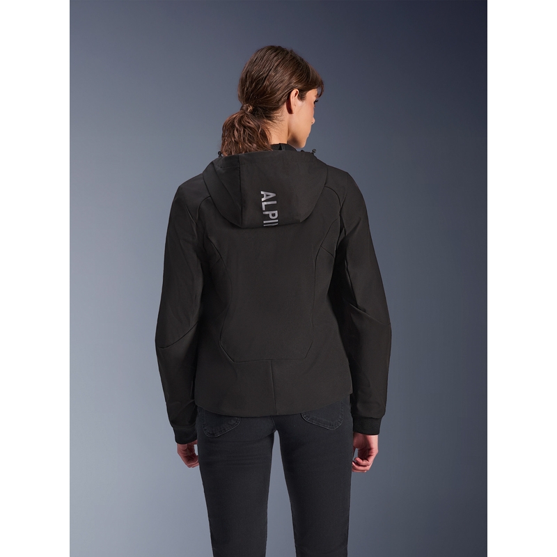 Γυναικείο μπουφάν μοτοσικλέτας Alpinestars Stella Radium Tech Hoodie, μαύρο