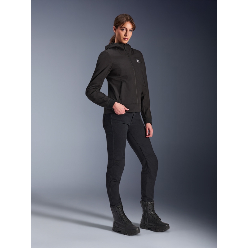 Γυναικείο μπουφάν μοτοσικλέτας Alpinestars Stella Radium Tech Hoodie, μαύρο